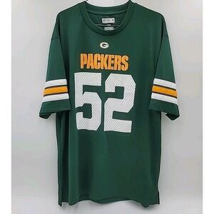 NFL Team Apparel Green Bay Packers Clay Matthews Shirt Jersey Men's Large Green